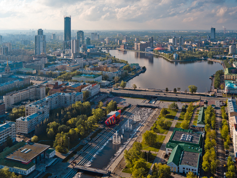 Аэросъемка Екатеринбурга © Антон Федорченко / Фотобанк Лори
